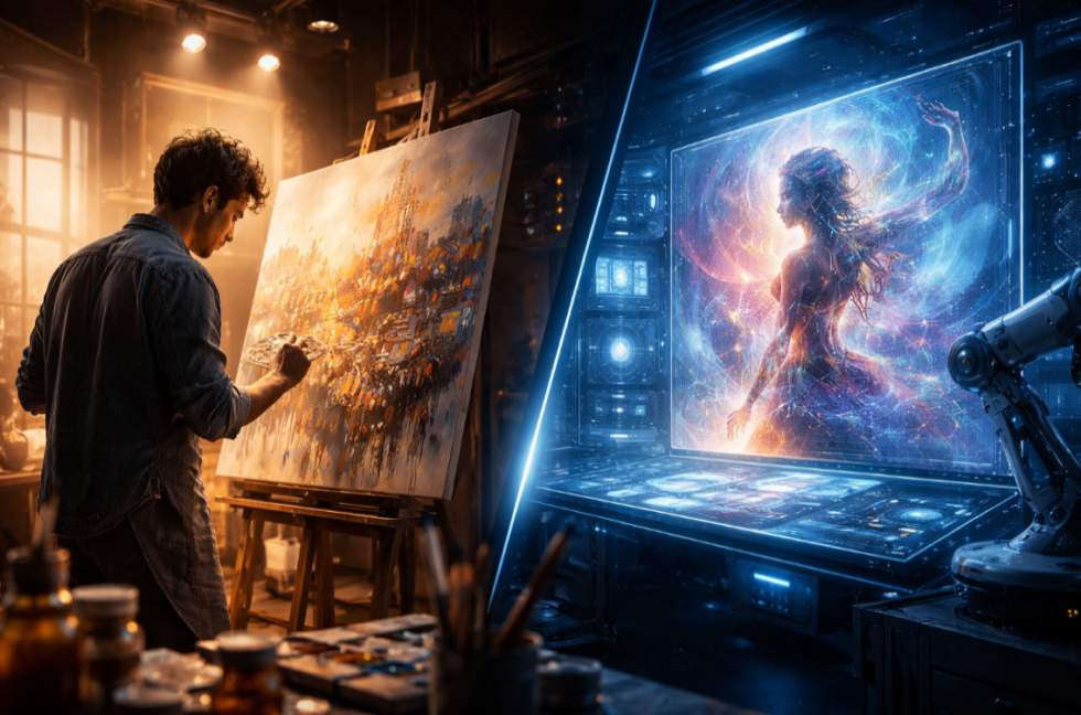 Artificial intelligence transforms creativity and challenges human artistic identity